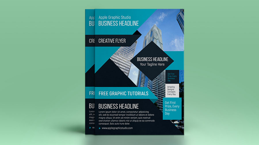 A4 Flyer Design Tutorial in Adobe CC Apple