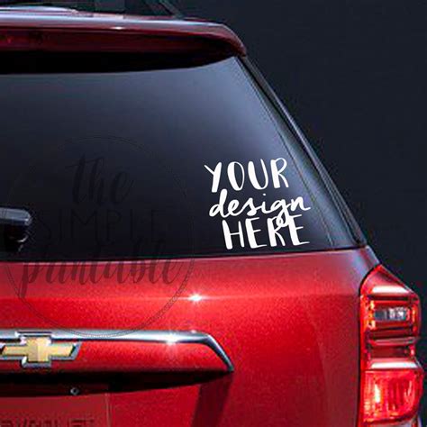 Free Mockup Car&nbsp;Sticker